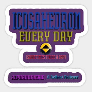 Icosahedron Every Day Sticker